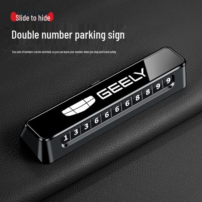 Geely 4th Gen Boyue L Pro Binrui Dual Temp Parking Plate Phone Card