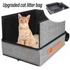 Upgraded Cat Sandbag with Shovel Odor-Proof Cat Litter Garbage Bag Small Toilet Pet Supplies Trash Can for Cat Poop