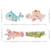 Newborns Baby Plush Animal Doll Cartoon Animal Tail Wagging Pillow Baby Soothing Toy 0-1 Year Infant Puzzle Toy