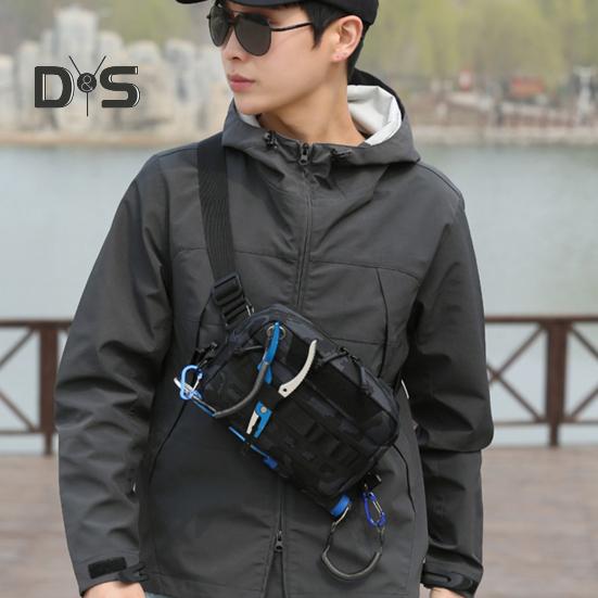 Brusttasche fürs Angeln, wasserdicht, aus Oxford-Stoff, leichte Weste, große Kapazität, Outdoor-Camping, Wandern, Jagen, Angelausrüstung, Aufbewahrungsrucksack