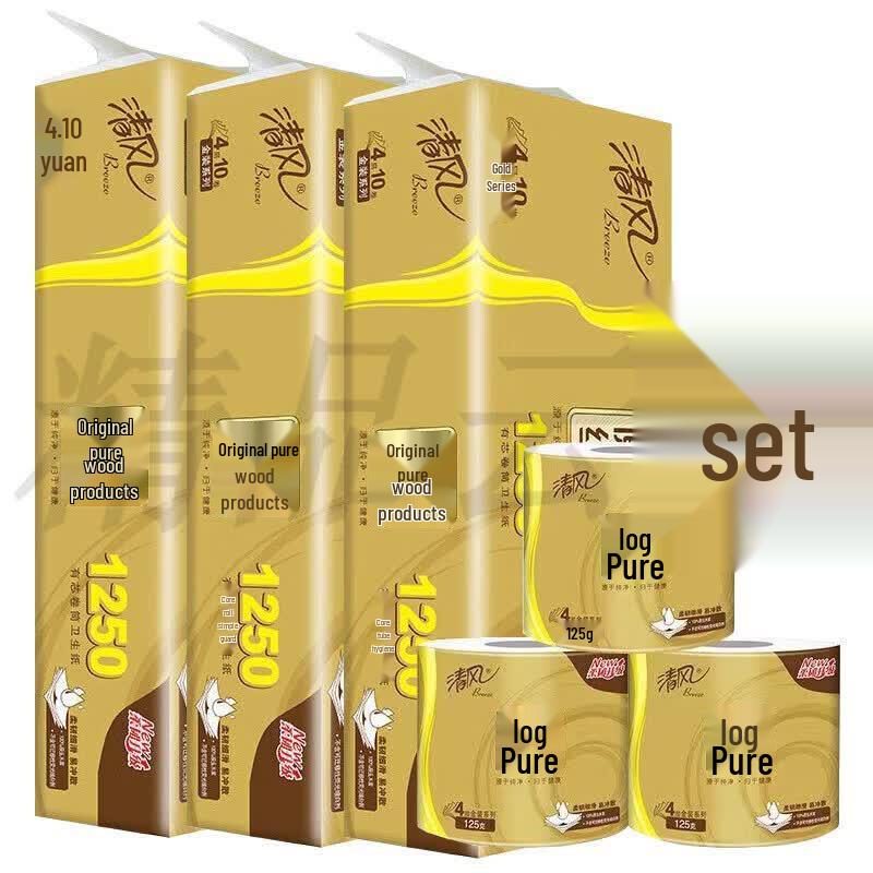 Qingfeng Gold Pack Toilet Paper Rolls