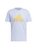 adidas Logo Pen Fill Sportswear Graphic Blue Medium - T-Shirt, Dawn,