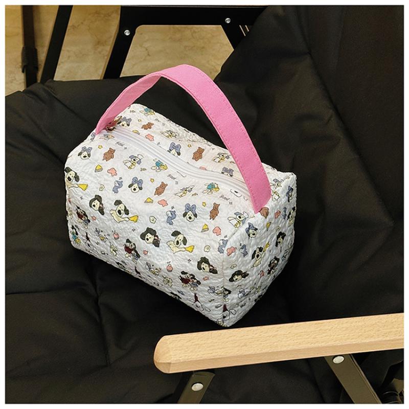 

1 Piece Travel Toiletry Storage Bag Large Capacity Dog Printed Handheld Makeup Bag Portable Toilet Bag For Girls