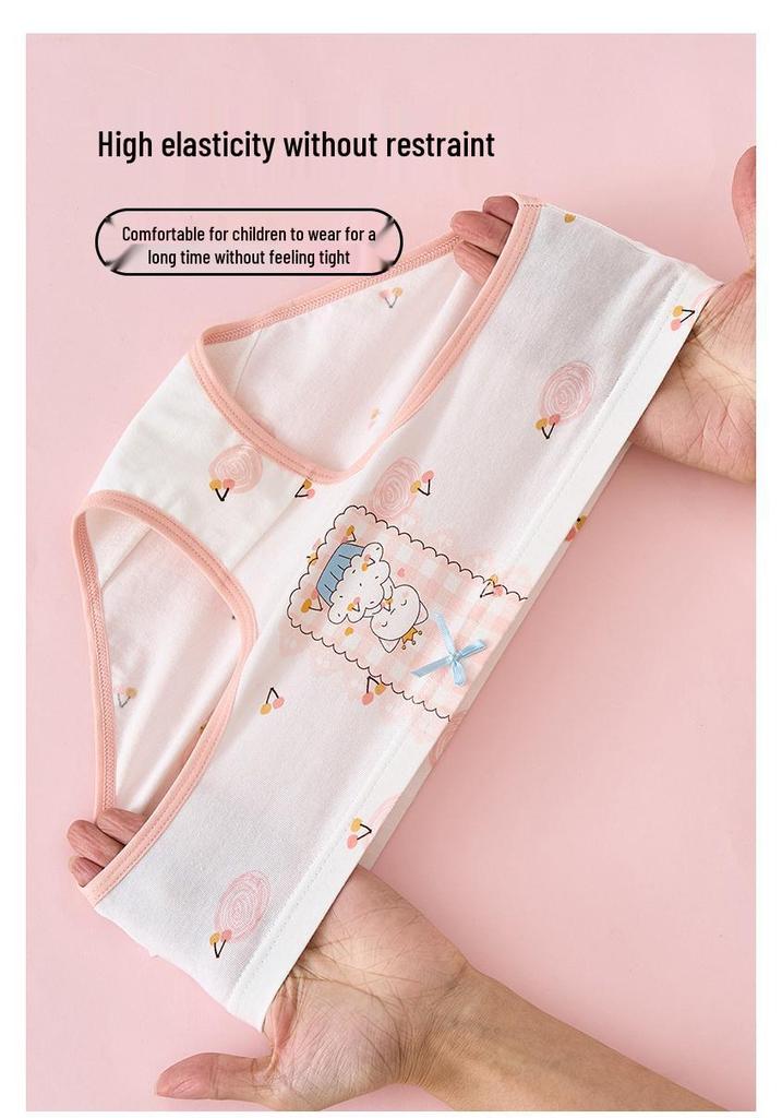 Girls' Pure Cotton Summer Underwear - Comfy, Non-Pinching Design for Toddlers