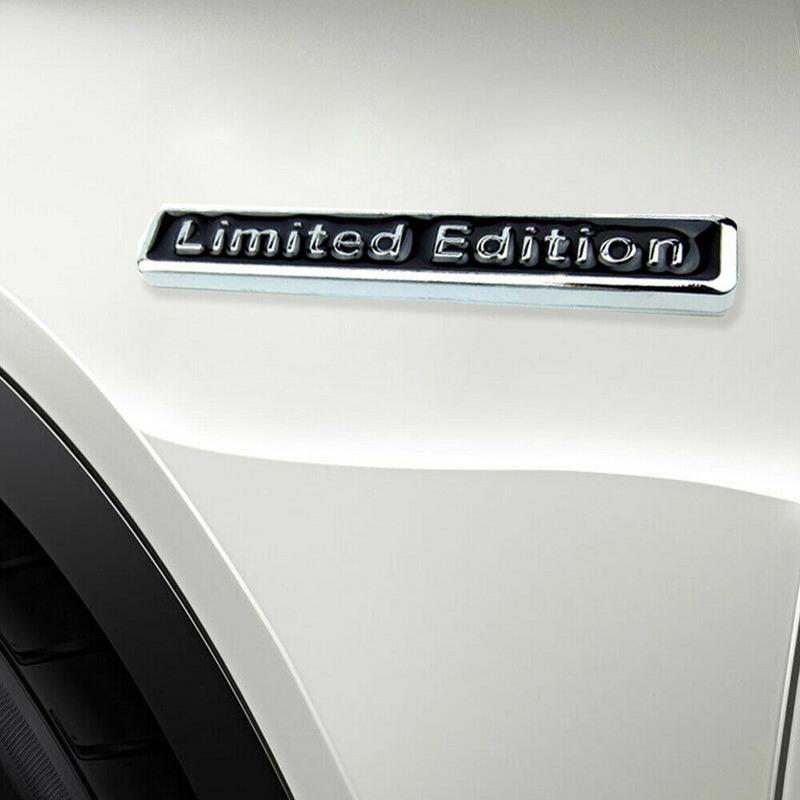 3D Plating Metal LIMITED EDITION Logo Car Rear Fender Trunk Sticker Emblem Black Car Accessories Tuning Exterior Decal Sticker
