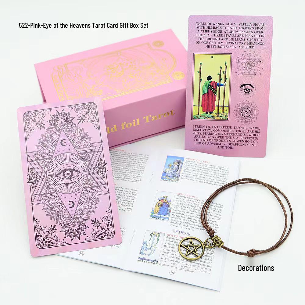 Waterproof Black PVC Tarot Cards - Colorful 78 Card Deck for Board Games