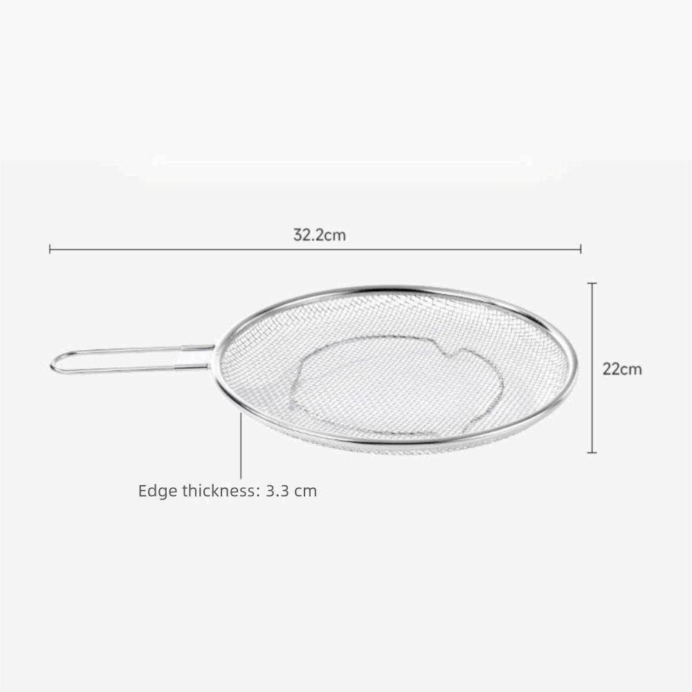 

Durable 304 Stainless Steel Kitchen Drain Basket Reusable Round Kitchen Oil Filter Pan Filter Tray