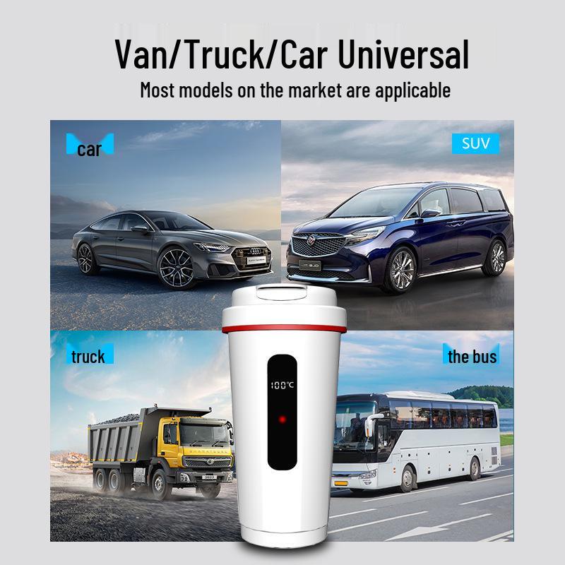 Universeller Reise-Autokocher aus Edelstahl 12V/24V