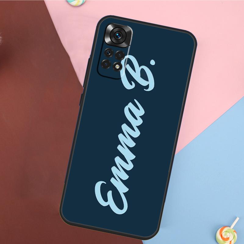 Custom Name Personlized Signature Case For Redmi Note 12 Pro 8 9 10 11 Pro Note 9S 10S 11S 8T Redmi 10 12C 9C 10A 10C Cover