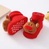 Baby Christmas Socks Santa Claus Snowman Reindeer Plush Knit Socks Non-Slip Crib Shoes for Infant Boys Girls First Xmas Outfits Toddler Gift
