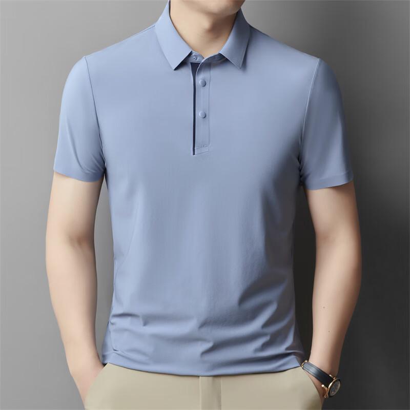 JIAOXIU Men's Casual Quick-Dry Lapel T-Shirt