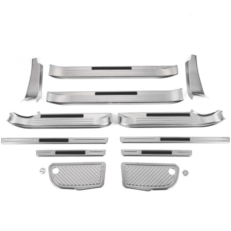 OKBY5 For Toyota Land Cruiser 200 LC200 2008-2021 Tuning Interior Decoration Accessories Modification, Stainless Steel Threshold 2020
