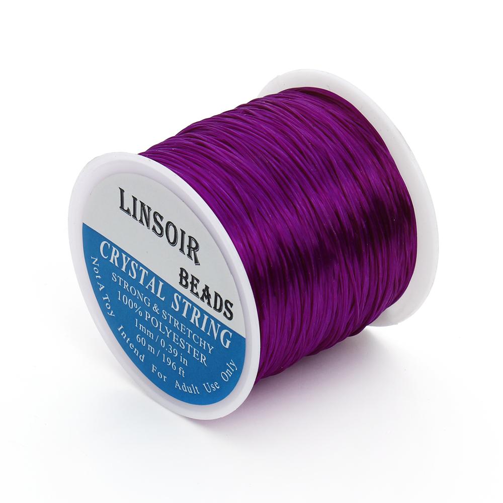 10-40M/Roll Strong Elastic Crystal Beading Cord 1mm for Bracelets Stretch Thread String Necklace DIY Jewelry Making Cords Line