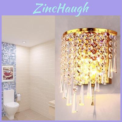 Modern Crystal Wall Lamp With Led Lighting For Home Bedroom And Bedside Use