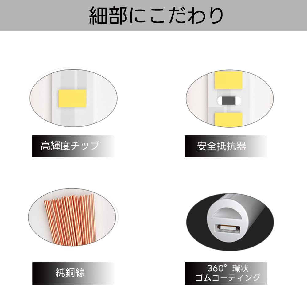 SPAHER LED Strip Light, Round Tube Light, Waterproof, Ring-Shaped, Bright, Eye-Friendly, Bendable, Cuttable, Easy Installation, Indirect Lighting,