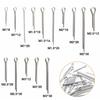 Cotter Pins, 15 Sizes, Set of 420, Clips, Cotter Pins, 304 Stainless Steel, for Automotive, Motorcycle Maintenance, Machinery, and More, Many Small Si