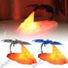 3d Printed Usb Fire Breathing Dragon Shape Lamp Night Light Room Decoration
