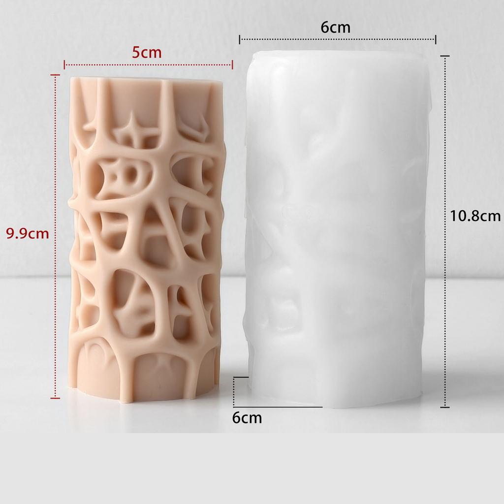 3D Geometric Hollow Egg Candle Silicone Mold DIY for Plaster Wax Gypsum Aroma Diffuser Stone Craft Home Decor Gift