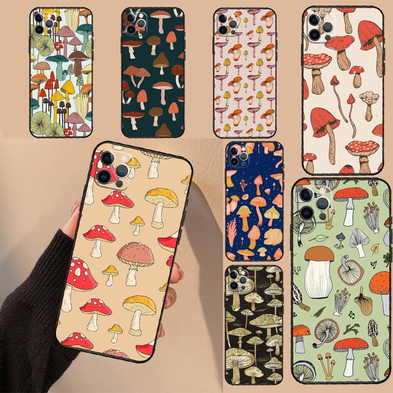 Mushroom Pattern Case For Samsung Galaxy A54 A34 A14 A06 A16 A26 A36 A56 A12 A32 A52 A13 A33 A53 A15 A35 A55