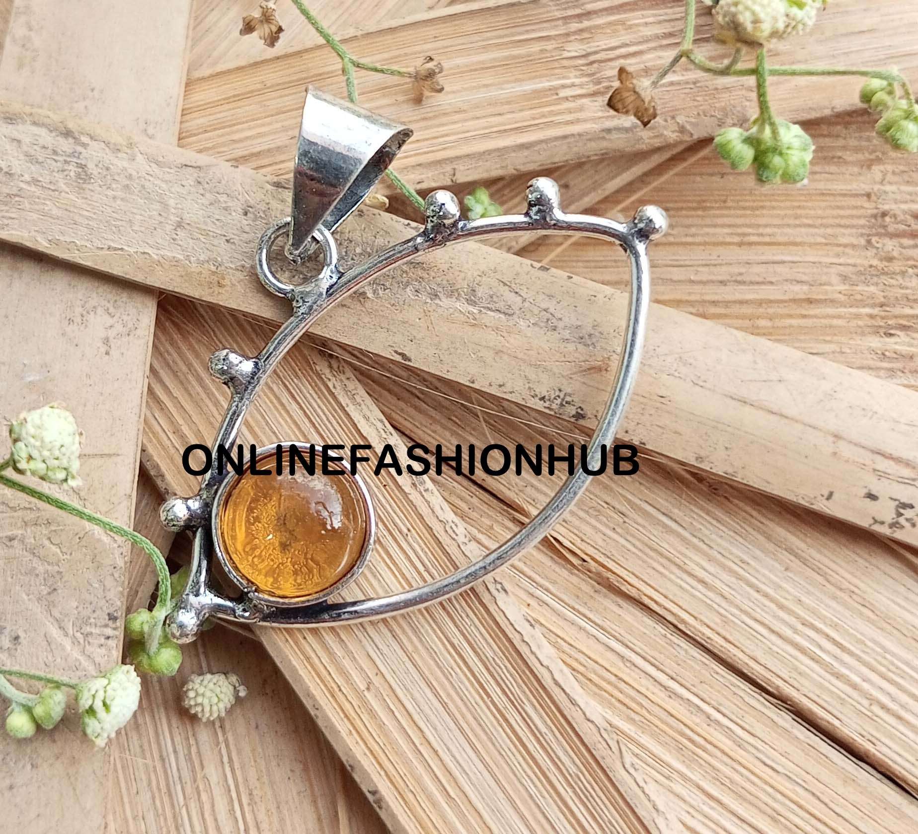 

Малахит Драгоценный камень Стерлингового серебра 925 пробы с покрытием Casuel Подвеска Ювелирные изделия NST-CP17