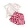 Girls' Fruit Print Set - Short Sleeve & Shorts Outfit