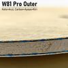 LOKI W81 Pro Serie Tischtennis Holz Inner Außen Professionelles Ping Pong Holz 5 Holz 2 Faser Pingpong Grundholz für Angreifen