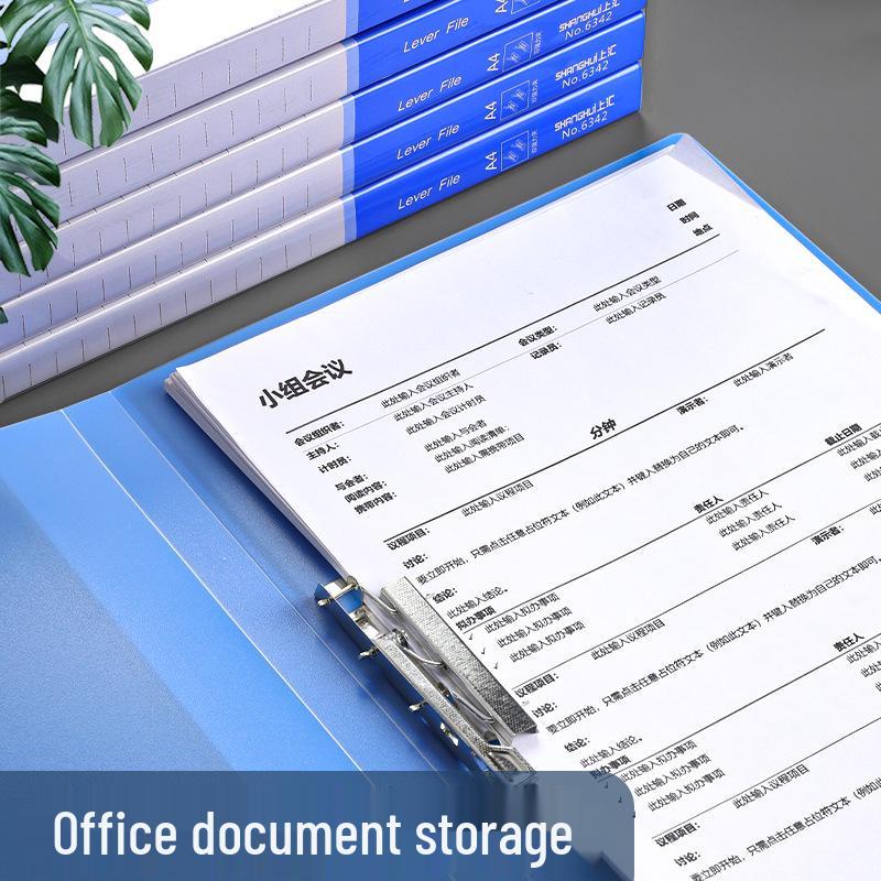 A4 Double Clip Document Folder - Thickened Archive, Office Supplies, Single & Double Strong Clips