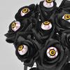 Black Red Roses Horror Props Eyeball Design Halloween Home Decor  Table Accessories