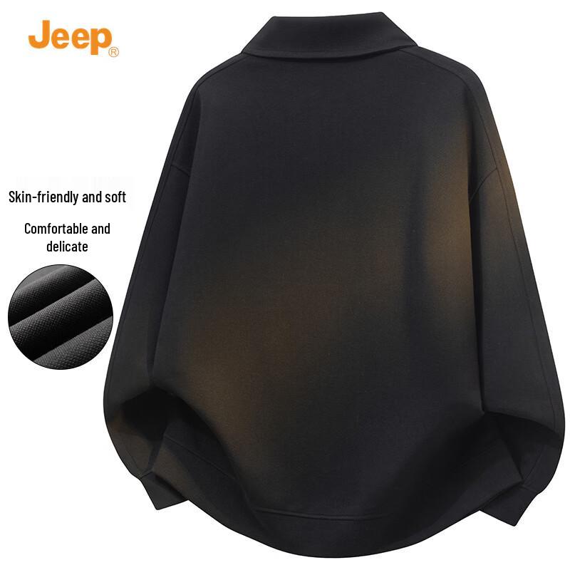 JEEP Men's Shirt Collar Sweatshirt