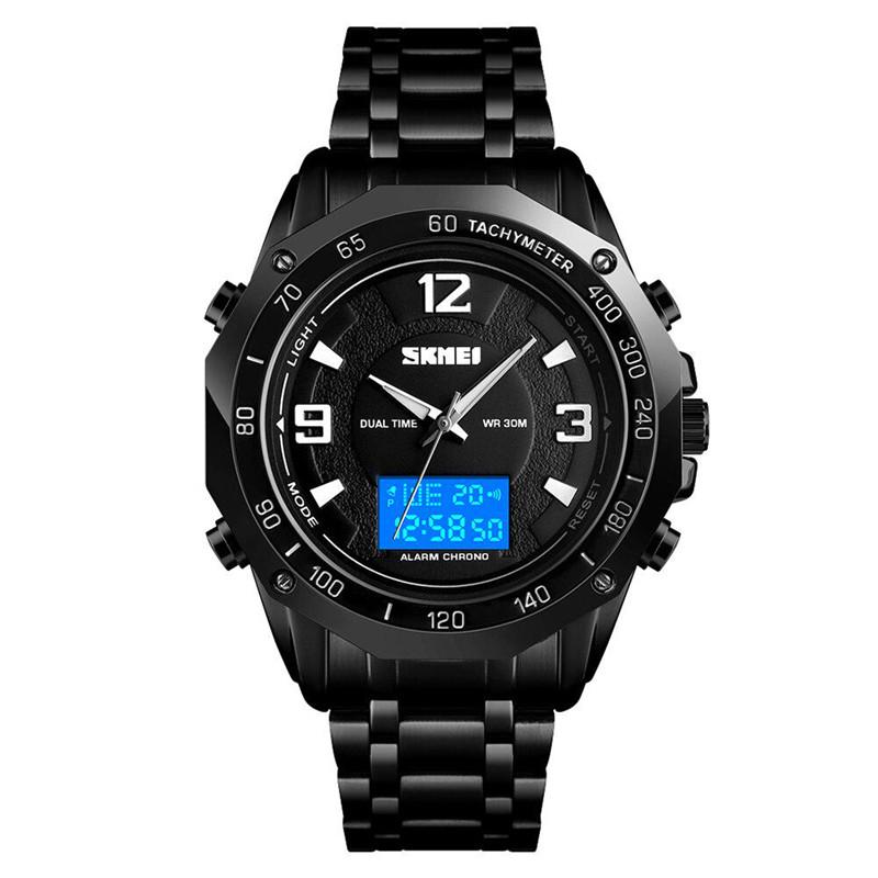 Fashion Casual Watch Dual Display Watches Man Digital Analog Men's Watch Waterproof Business Watch