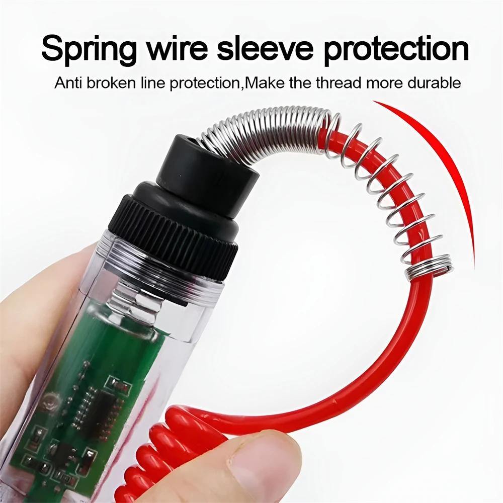 6V/12V/24V Kfz-Schaltungsteststift LED Digitale Spannungsanzeige Lange Sonde Schaltungsdetektor Fahrzeugschaltung prüfen Teleskopierbar