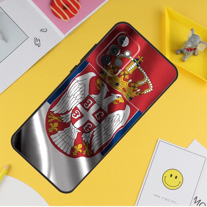 

Flag of Serbia Serbian Case For Samsung Galaxy A15 A17 A54 A34 A14 A13 A23 A33 A53 A52 A32 A12 A56 A36 A16 A35 A55 Samsung A55