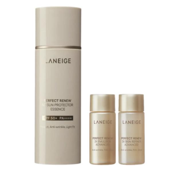Laneige Perfect Renew 5D Korean Anti-Aging Sunscreen Essence SPF50+ PA++++ Hydrating UV Protection 50ml