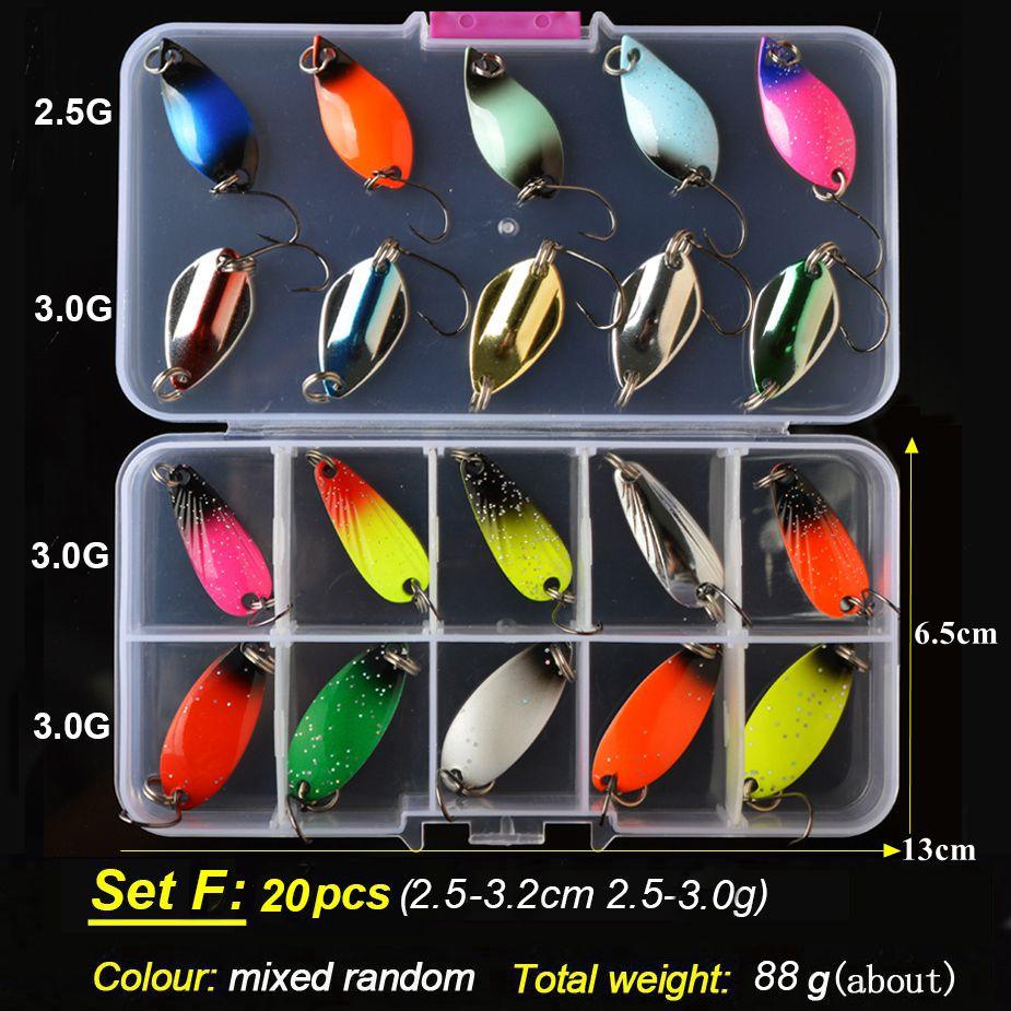TOMA Trout Spoon Lure Set Metal Bait 2.5g 3g 4.5g 5g mixed Colors Pesca Freshwater Fishing Tackle Isca Artificial Lake Fishing