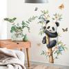 Cute Red Panda Self Adhesive Removable Wall Sticker for Bedroom Living Room Rental Apartment Home Decor