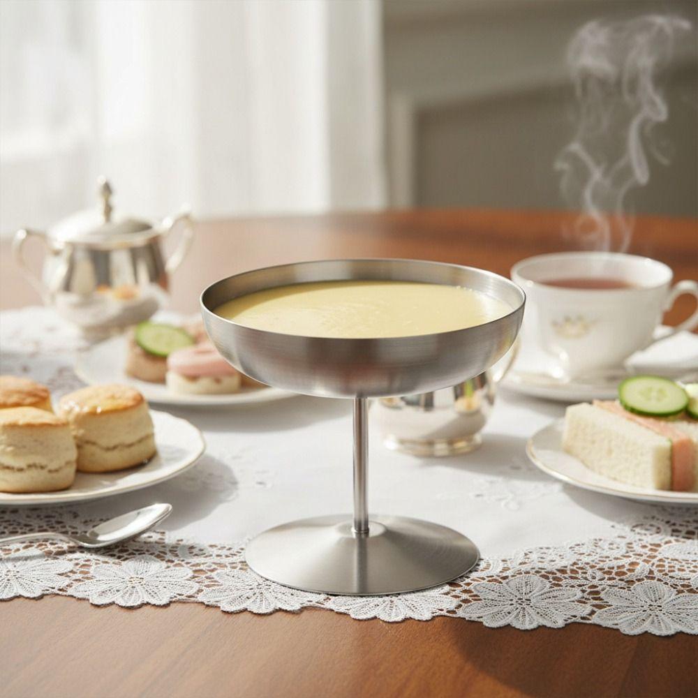 Stainless Steel Goblet Large Caliber Dessert Cup Multifunctional Pudding Cup  Yogurt