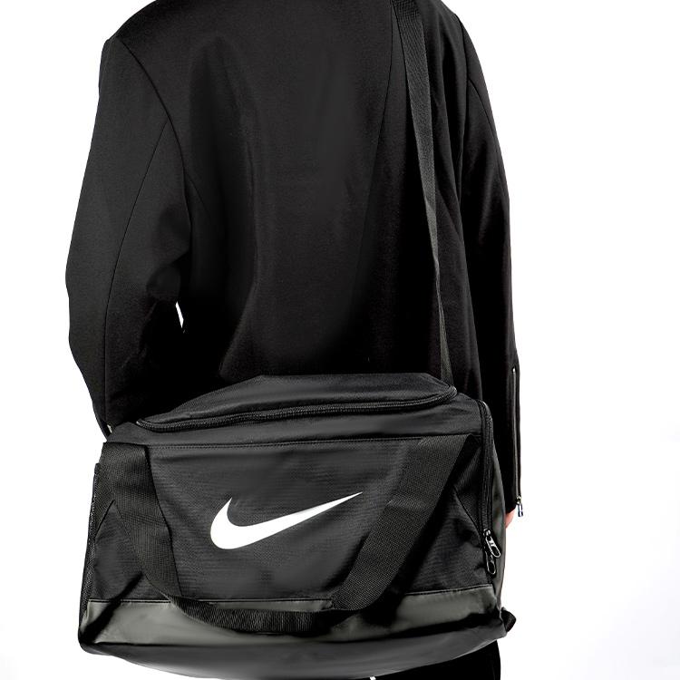 Nike Polyester Gym Bag, Camping Bag, One Shoulder Crossbody Handbag, Travel Bag Regular Unisex Black Casual CK0939-010