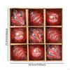 9 Pieces Christmas Ball Ornaments Decorative Baubles Charm Pendants Shatterproof Xmas Tree