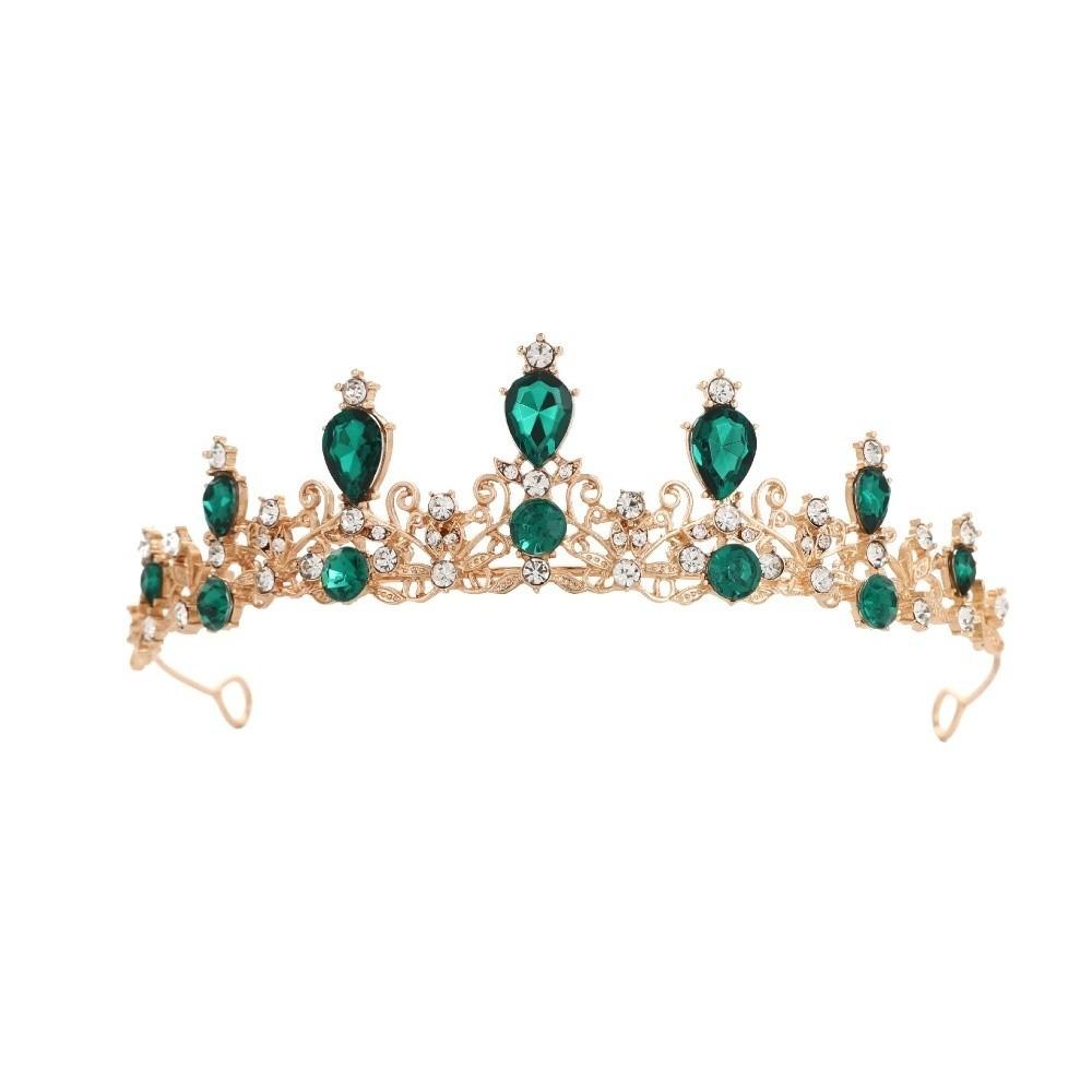 Water Drop Shape Bridal Crown Zinc Zinc Alloy Diadem Headwear Decorations Headband Wedding Tiaras  Birthday