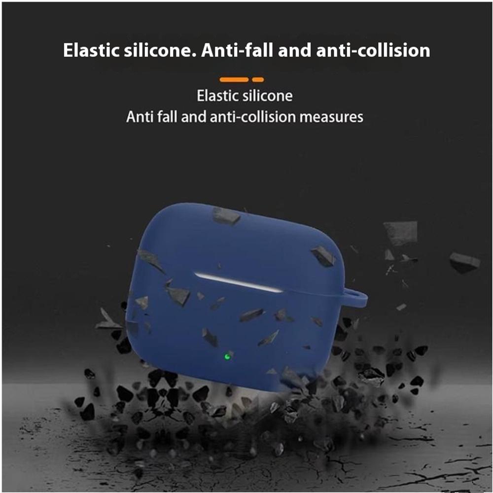 Pro Oppo Enco Buds3 Pro Silikonové pouzdro Bezdrátová sluchátka Ochranný kryt s přezkou proti ztrátě