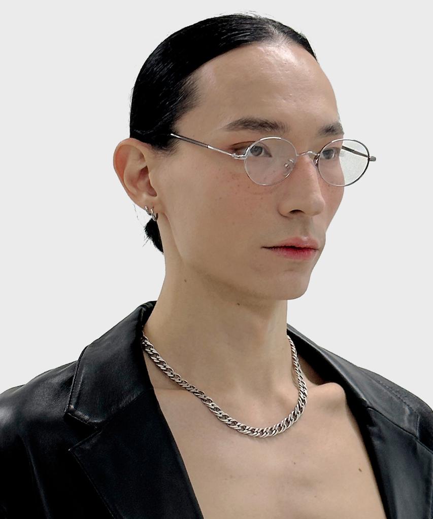MAISON MASTER Pure Oval Glasses (Peach Black)