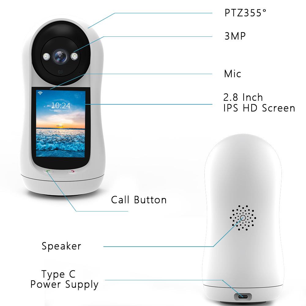 3MP HD Two-Way WiFi Smart Home Camera