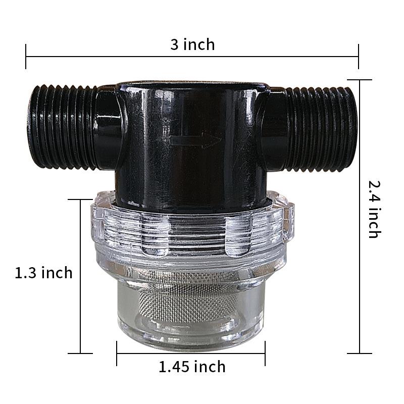 NPT Präzisionsgewinde Vorfilter RV Sediment Leitungswasserfilter zum Autowaschen