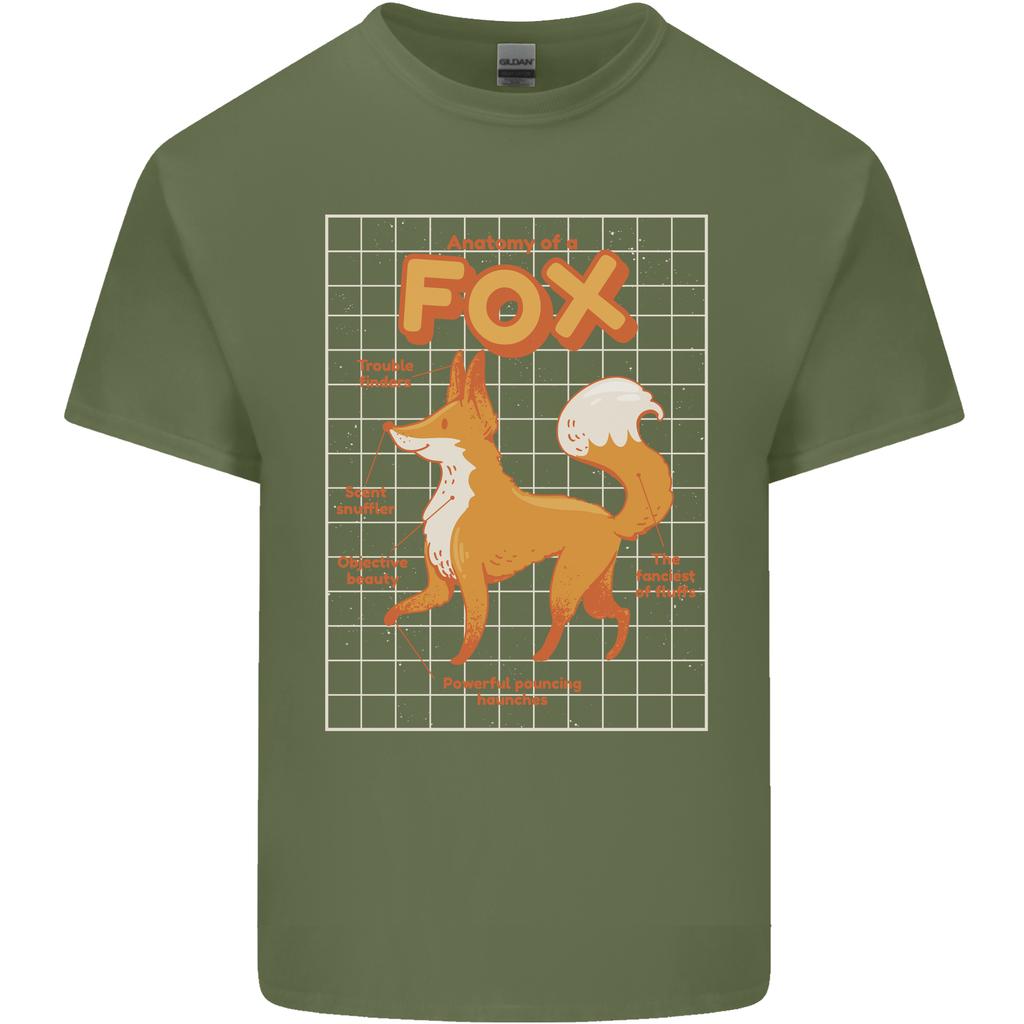 Anatomy of a Fox Funny Foxes Unisexs Light Cotton TShirt