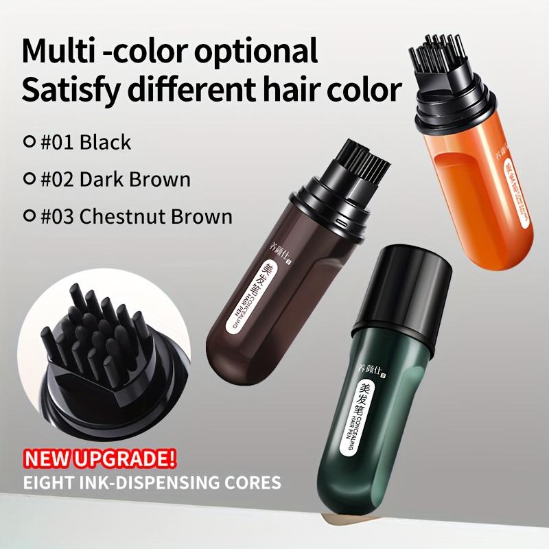 Quick Root Touch Up Stick Temporary Cover Gray Hair Instant Color Hair Sticks for Fast Root Coverage On The Go