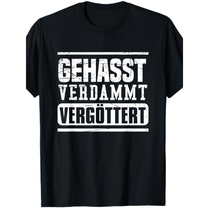 Hated Damned Idolized T-Shirt Outdoor Leisure Breathable All Seasons Unisex S чёрный