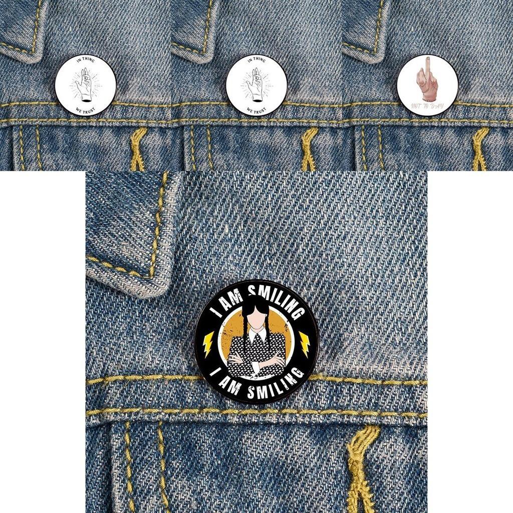 Wednesday Addams Brooch Thing Unique Badge For Dress Up