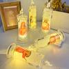 1/6Pcs LED Flameless Prayer Candles Flickering Fake Candle Jesus Devotional Prayer Candle Light Religious Tea Lights Decoration