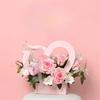 10pcs Heart Hollow Out Flower Bouquet Gift Box Handheld Flower Box Birthday Wedding Anniversary Perfect for Rose Tulip and More