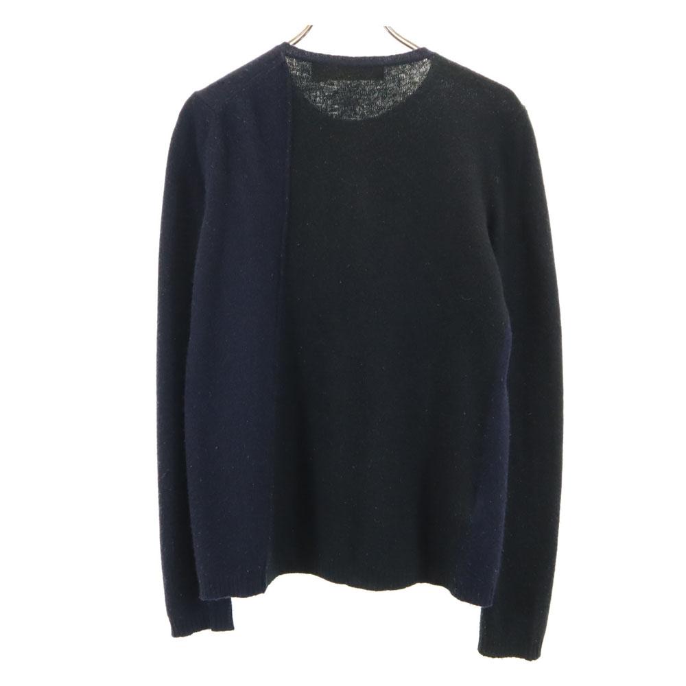 Marni Made In Italy Long Sleeve Knit Cardigan 38 Navy Women Used